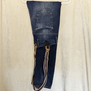 Zara Suspenders Jeans